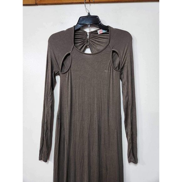 Free People FP Beach Cut Out Shoulder Maxi Dress Size S. A43 - Picture 2 of 4